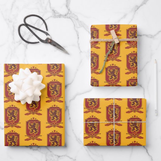 Harry Potter | Gryffindor QUIDDITCH™ Crest Inpakpapier Vel (Voorkant)