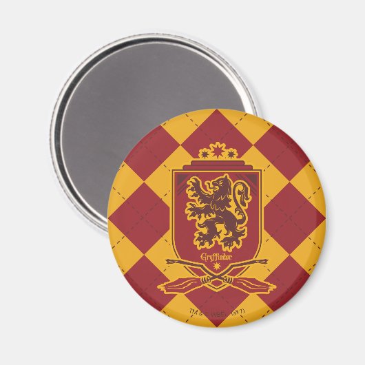 Harry Potter | Gryffindor QUIDDITCH™ Crest Magneet (Voorkant / Achterkant)