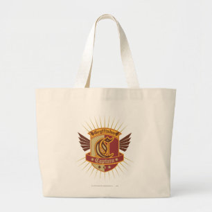 Harry Potter   Gryffindor QUIDDITCH � Kapitein Emb Grote Tote Bag