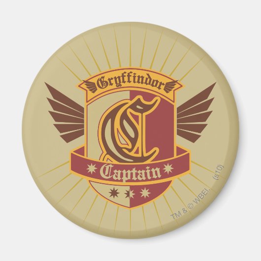 Harry Potter | Gryffindor QUIDDITCH � Kapitein Emb Magneet (Voorkant)