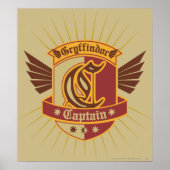 Harry Potter | Gryffindor QUIDDITCH � Kapitein Emb Poster (Voorkant)