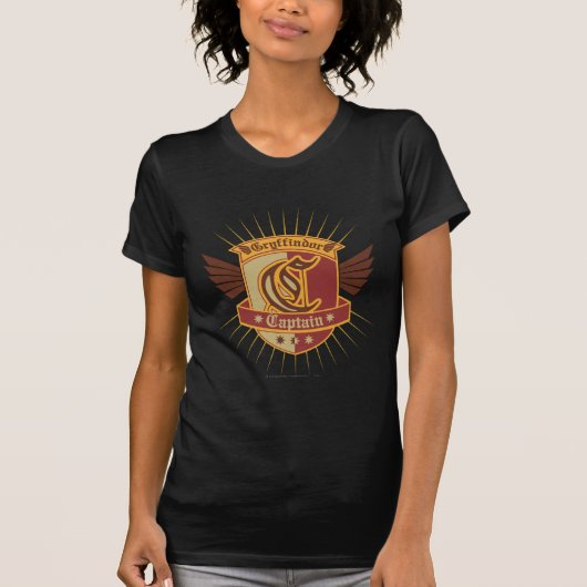 Harry Potter | Gryffindor QUIDDITCH � Kapitein Emb T-shirt (Voorkant)