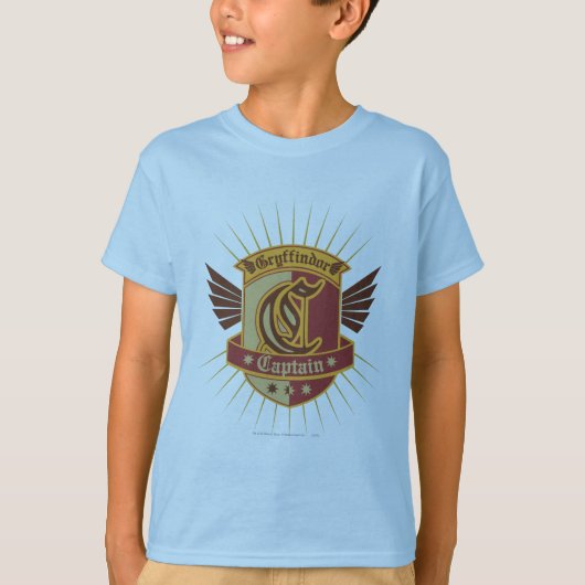 Harry Potter| Gryffindor QUIDDITCH™ Kapitein Logo T-shirt (Voorkant)