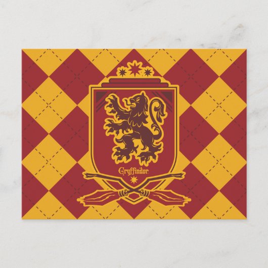 Harry Potter | Gryffindor QUIDDITCH™ Wapen Briefkaart (Voorkant)