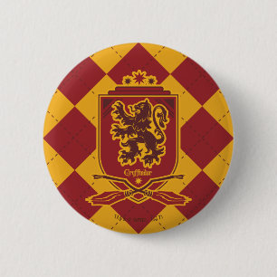 Harry Potter   Gryffindor QUIDDITCH™-wapen Ronde Button 5,7 Cm