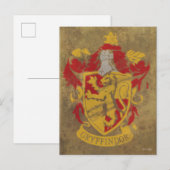 Harry Potter| Gryffindor - Retro House Crest Briefkaart (Voorkant / Achterkant)