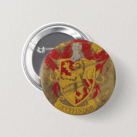 Harry Potter | Gryffindor - Retro House Crest Ronde Button 5,7 Cm (Voorkant /achterkant)