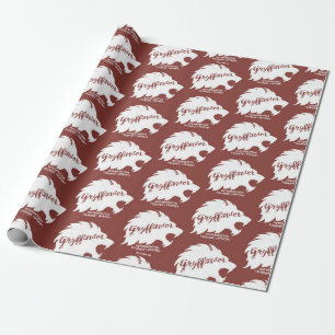 Harry Potter   GRYFFINDOR™ Silhouet Typografie Cadeaupapier