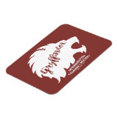 Harry Potter | GRYFFINDOR™ Silhouet Typografie Magneet (Linkerzijde)