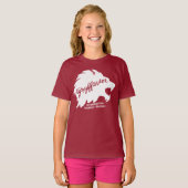 Harry Potter | GRYFFINDOR™ Silhouet Typografie T-shirt (Voorkant volledig)