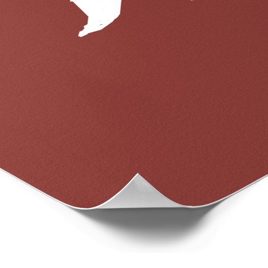 Harry Potter | GRYFFINDOR™ Silhouet Typography Poster (Hoek)