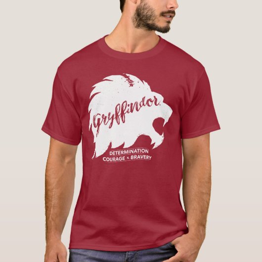 Harry Potter | GRYFFINDOR™ Silhouet Typography T-shirt (Voorkant)