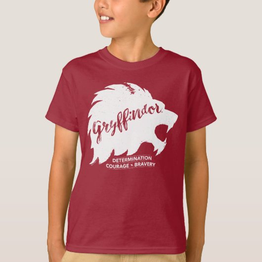 Harry Potter | GRYFFINDOR™ Silhouet Typography T-shirt (Voorkant)
