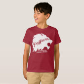 Harry Potter | GRYFFINDOR™ Silhouet Typography T-shirt (Voorkant volledig)