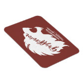 Harry Potter | GRYFFINDOR™ Silhouette Typografie Magneet (Rechterzijde)