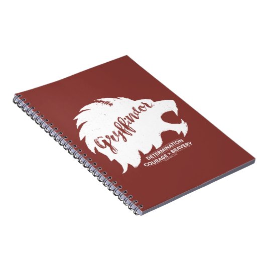 Harry Potter | GRYFFINDOR™ Silhouette Typografie Notitieboek (Rechterzijde)