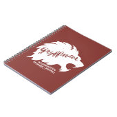 Harry Potter | GRYFFINDOR™ Silhouette Typografie Notitieboek (Linkerzijde)