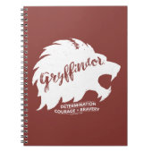Harry Potter | GRYFFINDOR™ Silhouette Typografie Notitieboek (Voorkant)