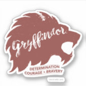 Harry Potter | GRYFFINDOR™ Silhouette Typografie Sticker (Voorkant)