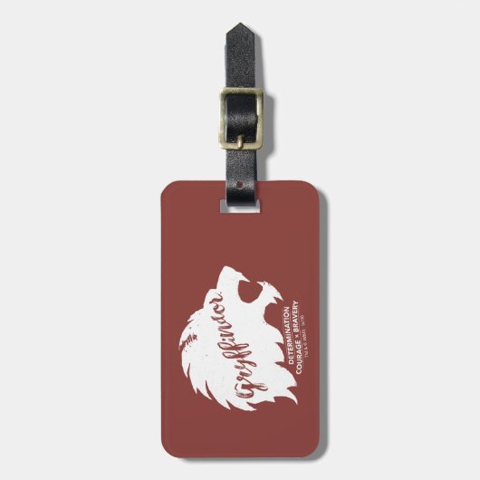 Harry Potter | GRYFFINDOR™ Silhouettypografie Bagagelabel (Voorkant verticaal)