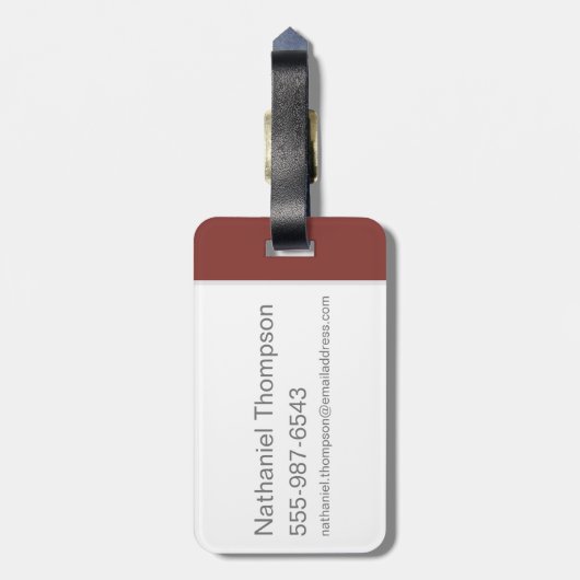 Harry Potter | GRYFFINDOR™ Silhouettypografie Bagagelabel (Achterkant verticaal)