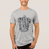 Harry Potter | Gryffindor Sjabloon Schets Tri-Blend Shirt (Voorkant)