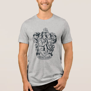 Harry Potter   Gryffindor Sjabloon Schets Tri-Blend Shirt