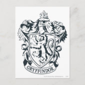 Harry Potter| Gryffindor Stencil Sketch Briefkaart (Voorkant)