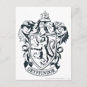 Harry Potter  Gryffindor Stencil Sketch Briefkaart