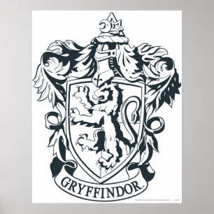Harry Potter   Gryffindor Stencil Sketch Poster