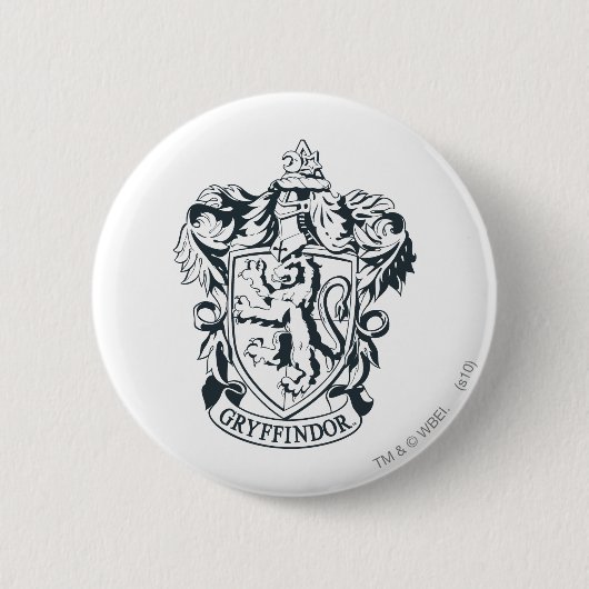 Harry Potter | Gryffindor Stencil Sketch Ronde Button 5,7 Cm (Voorkant)