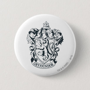 Harry Potter   Gryffindor Stencil Sketch Ronde Button 5,7 Cm