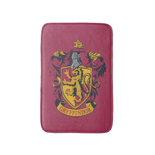Harry Potter | Gryffindor Wapen Goud en Rood Badmat (Voorkant Verticaal)