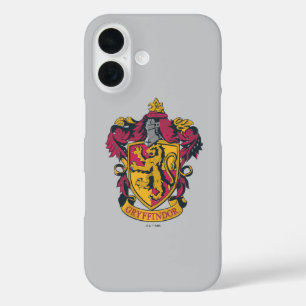 Harry Potter   Gryffindor Wapen Goud en Rood iPhone 16 Hoesje