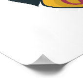 Harry Potter | Gryffindor Wapen Goud en Rood Poster (Hoek)