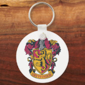 Harry Potter | Gryffindor Wapen Goud en Rood Sleutelhanger (Voorkant)
