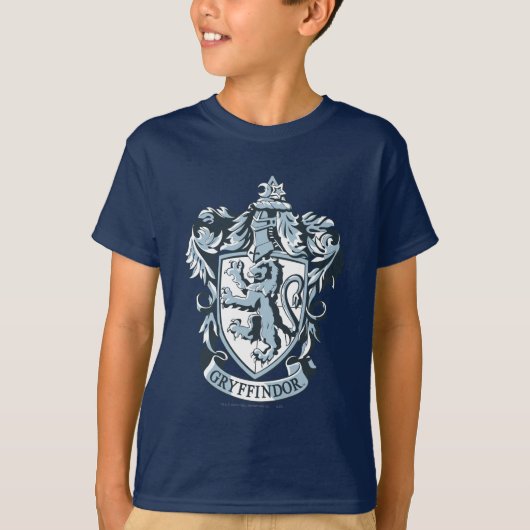 Harry Potter | Gryffindor Wapenschild Blauw T-shirt (Voorkant)