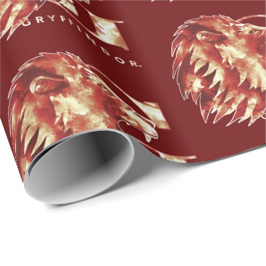 Harry Potter | GRYFFINDOR™-Waterverf Cadeaupapier (Rol Hoek)