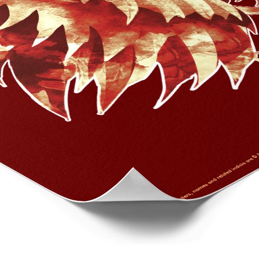 Harry Potter | GRYFFINDOR™-Waterverf Poster (Hoek)