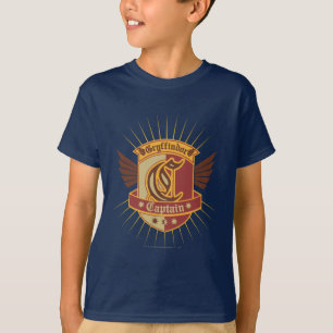 Harry Potter Gryffindor ZWADDER Kapitein Embleem T-shirt