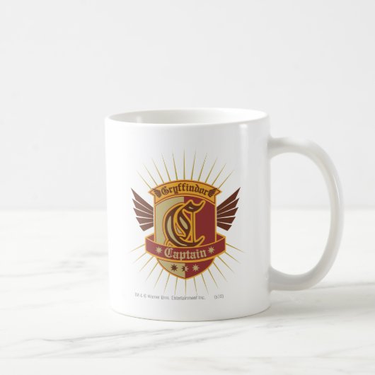 Harry Potter | Gryffindor ZWERFVLUGT Captain Emble Koffiemok (Rechts)