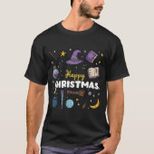 Harry Potter Happy Christmas_ Hedwig_ Golden Snitc T-shirt (Voorkant)