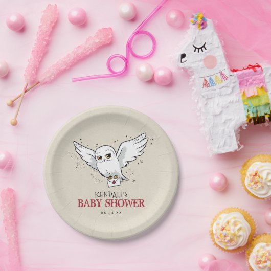 Harry Potter | Hedwig Baby shower Papieren Bordje (Feest)