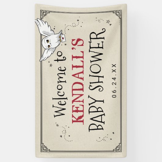 Harry Potter | Hedwig Baby shower Spandoek (Verticaal)