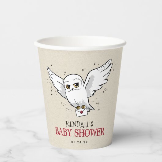 Harry Potter | Hedwig Babyfeestje Papieren Bekers (Voorkant)