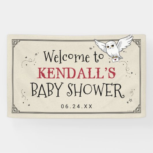 Harry Potter | Hedwig Babyfeestje Spandoek (Horizontaal)