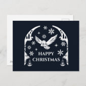 HARRY POTTER™ Hedwig bezorgt vakantiebrief Feestdagenkaart (Voorkant / Achterkant)