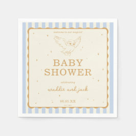 Harry Potter Hedwig Blauwe Streep Baby Shower Servet