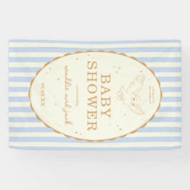 Harry Potter Hedwig Blauwe Streep Baby Shower Spandoek