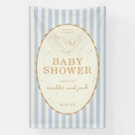 Harry Potter Hedwig Blauwe Streep Baby Shower Spandoek